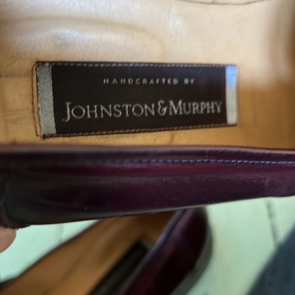 Johnston& Murphy Size 9.5W (EU 42 1/2) All Leather Loafers Handcrafted in Italy - Picture 13 of 15